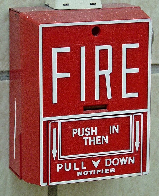Alarme Declencheur D'Incendie Fire[ Push in pull down]