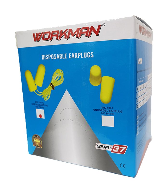 Bouchon D'Oreille  Workman (Paquet De 100 Paire)